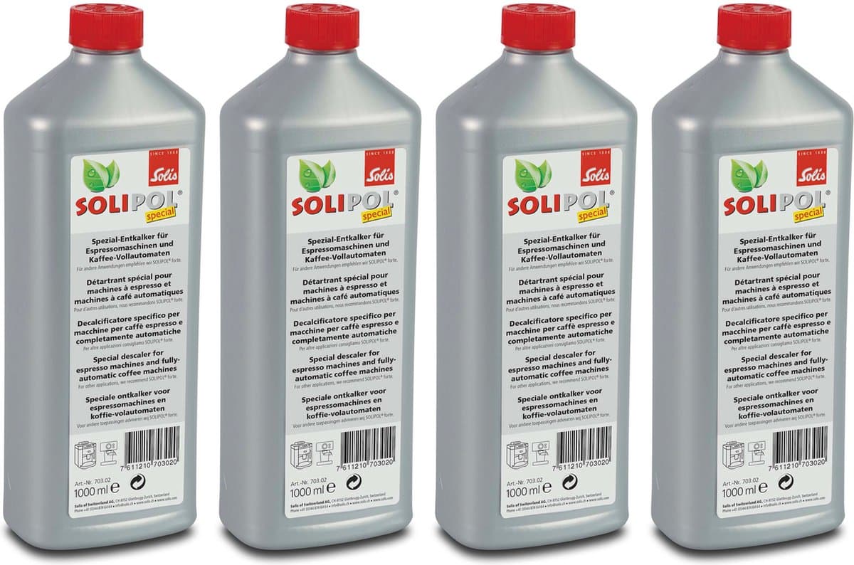 Solis Solipol Special Ontkalker - Ontkalker Koffiemachine - 4 x 1 Liter