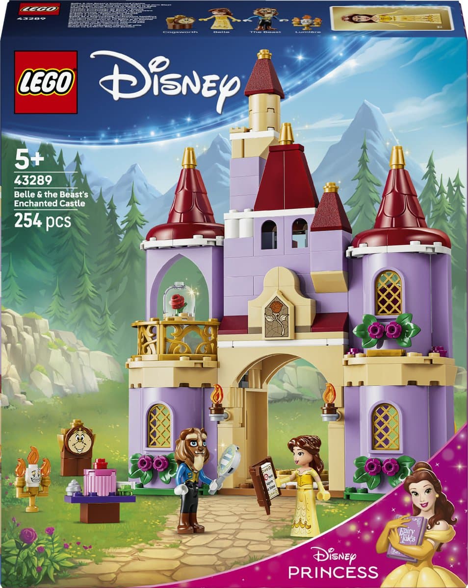 LEGO ǀ Disney Princess het Betoverde Kasteel van Belle en het Beest Bouwpakket voor Kinderen 43289