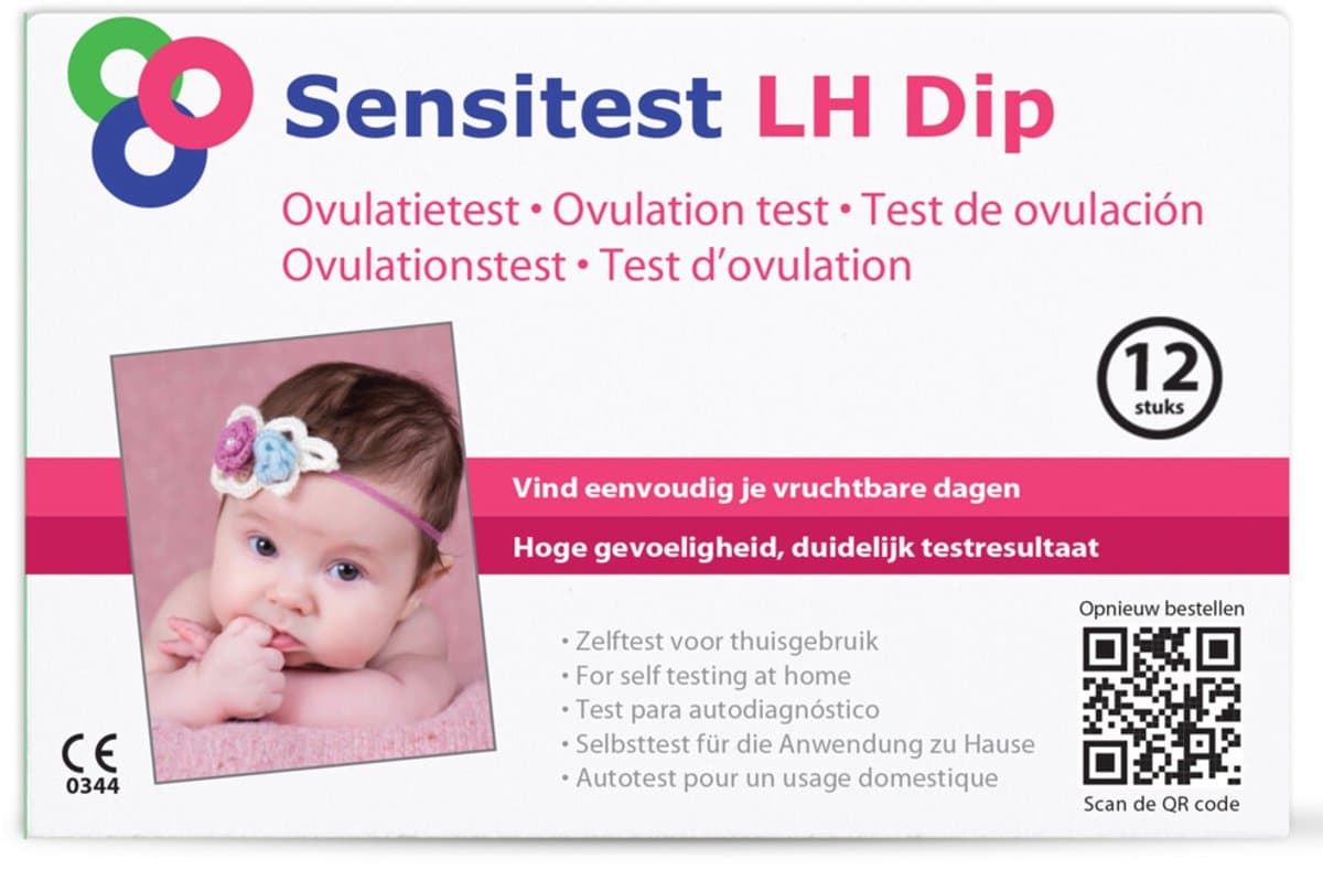 Sensitest Ovulatietest Dipstick – 12 stuks – Gevoelige ovulatietesten – Vind eenvoudig je vruchtbare dagen & vergroot je kans op zwangerschap – Inclusief ovulatiekalender & handleiding
