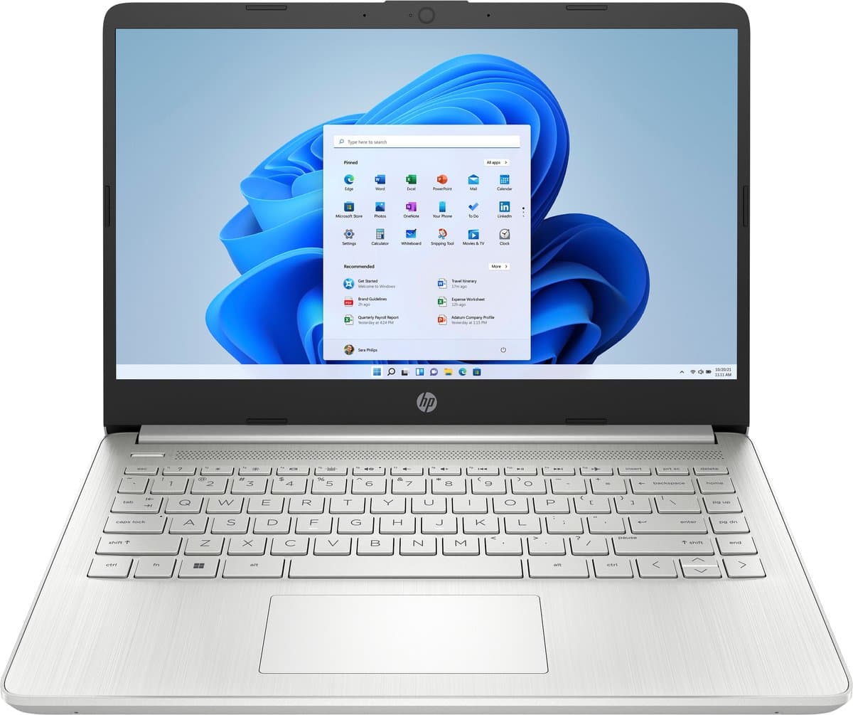 HP 14s-dq 14 inch FullHD Laptop - Intel Core i3-1215U - 8GB - 256GB - Windows 11 - Zilver - UK