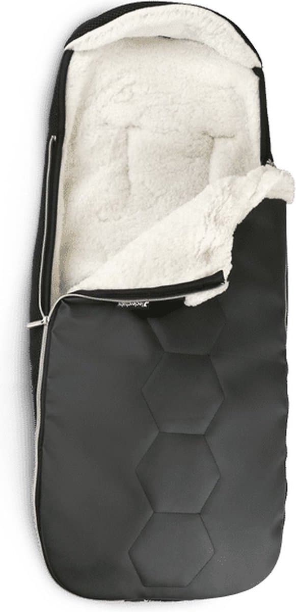 Leclerc Hexagon - Voetenzak Buggy - Kinderwagen Deken - Voetenzak Kinderwagen - Baby Voetenzak - Wandelwagen - Babyzak - Universeel - Carbon Black