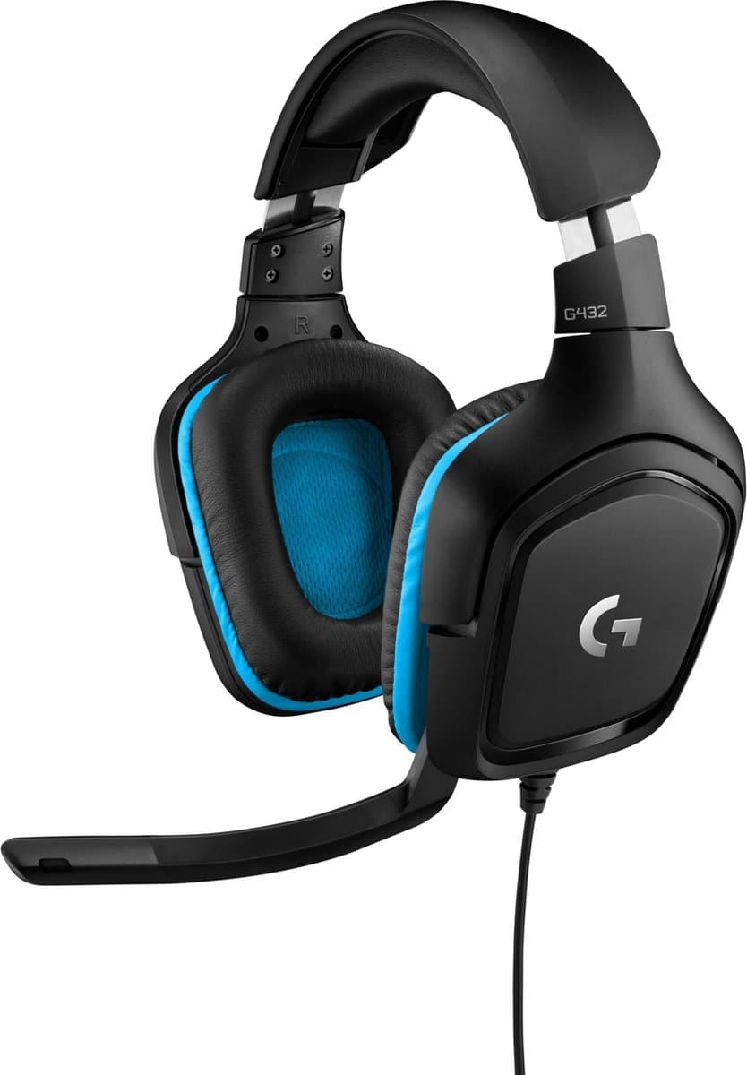 Logitech G432 - Bedrade Gaming Headset - Multiplatform - Blauw