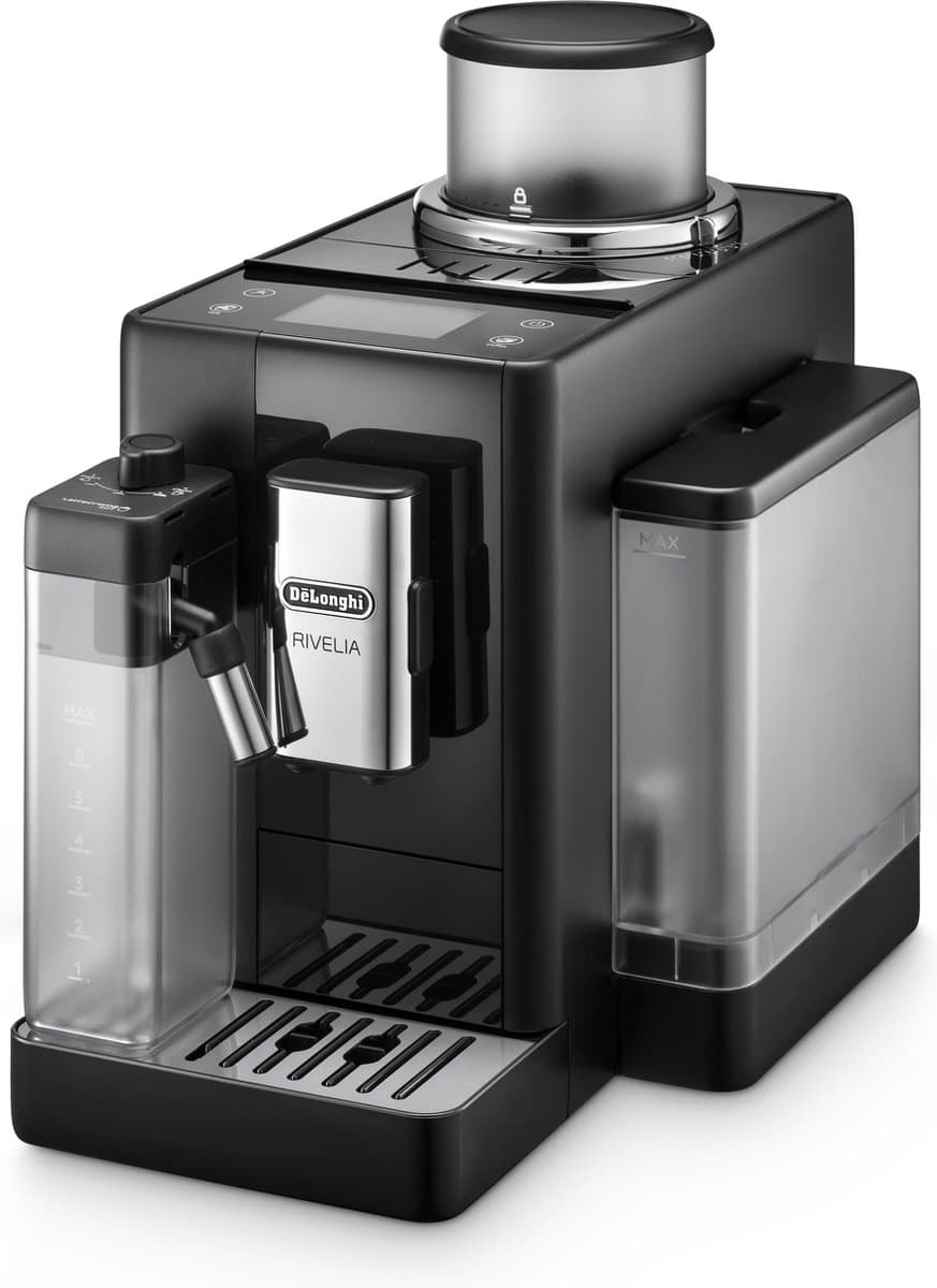 De’Longhi EXAM440.55.B, Espressomachine, 1,4 l, Koffiebonen, Gemalen koffie, Ingebouwde molen, 1450 W, Zwart