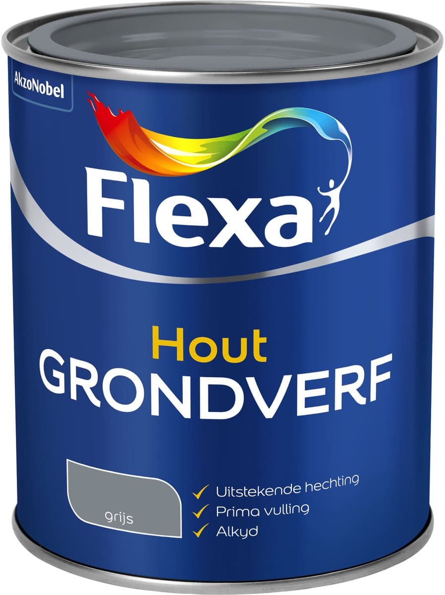 Flexa - Grondverf - Grijs - 750 Ml