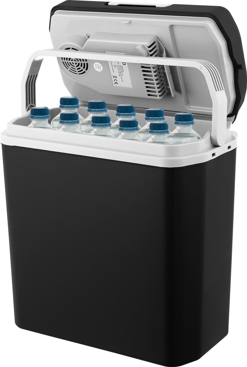 MOA Koelbox Elektrisch 12v 230 volt - 22L - Frigobox - Camping Koelkast - Auto en Camping - Koelen en Verwarmen - Zwart