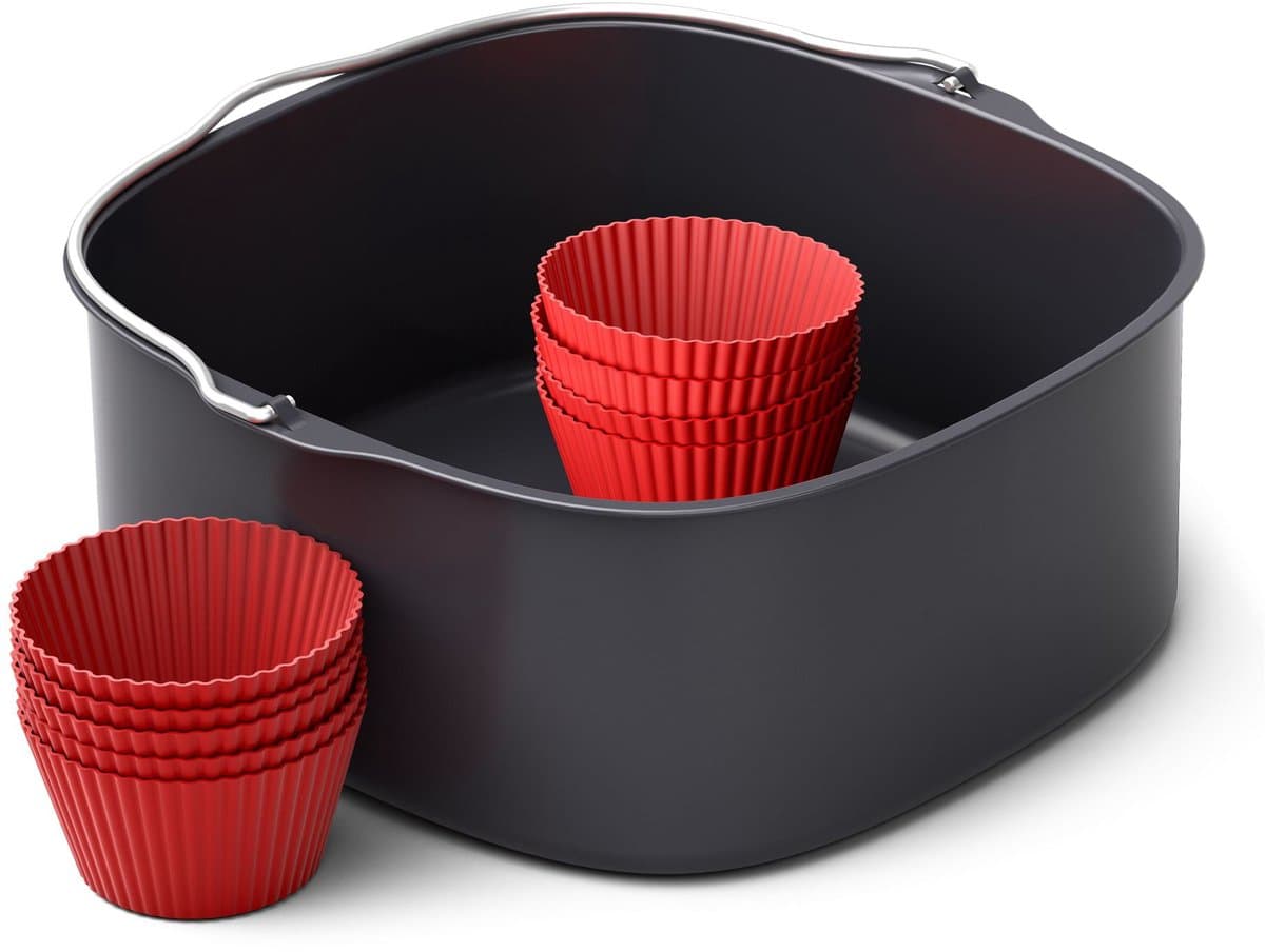 Philips Ovenschaal & Bakblik Airfryer Accessoire - HD9957/00 - Geschikt voor Philips - Bakset met 9 muffinvormen