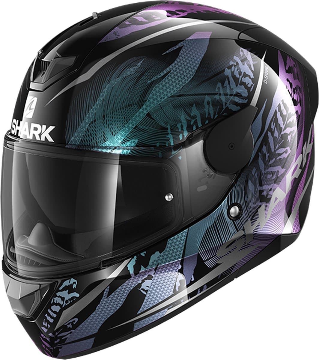 SHARK D-SKWAL 2 SHIGAN Motorhelm integraalhelm Zwart Violet Glitter - Maat XL