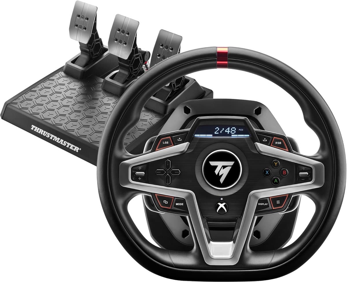 Thrustmaster T248-X – Racestuur en 3 Pedalen - Force Feedback & Magnetische Flippers - PC/Xbox Series X|S - geschikt voor Forza Horizon 6