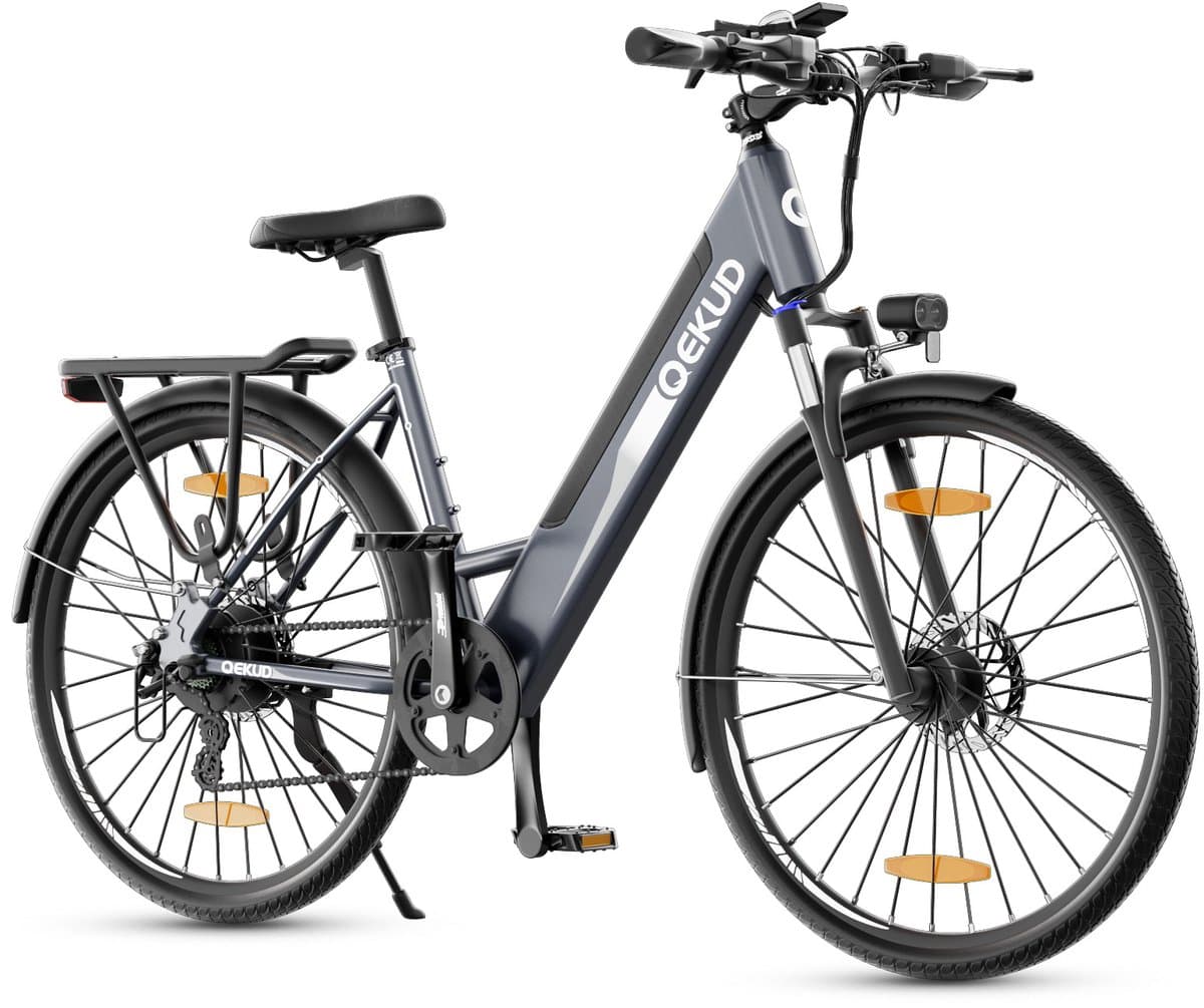Qekud F26 Pro Elektrische Fiets 26" Trekking E-Bike - 250W Motor - 36V 13Ah Accu - 100km Bereik - 7 Versnellingen - Stapdoor Frame