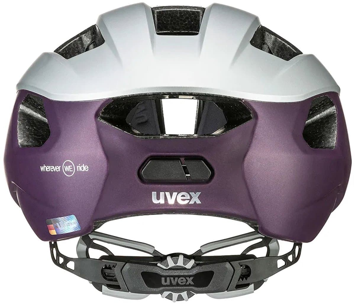 uvex Rise CC WE Fietshelm Silver / Plum mat - Unisex - maat 52-56