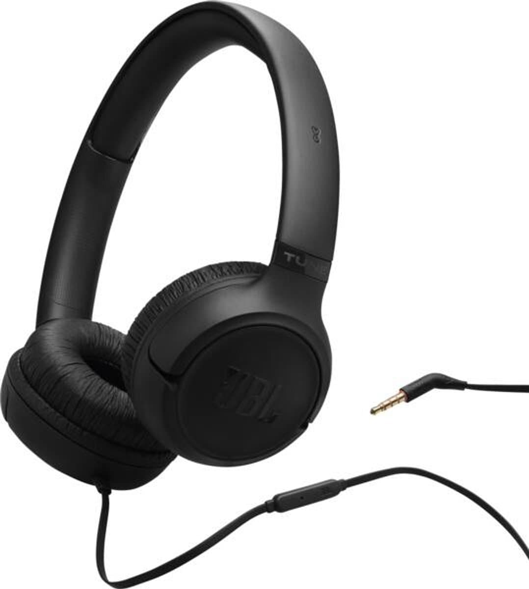 JBL Tune 530 - Bedrade On-ear Koptelefoon - Hoofdtelefoon met Kabel & Microfoon - 3.5 mm Aansluiting - JBL Pure Bass - Voor iPhone, Samsung, Tablet & Laptop - Zwart