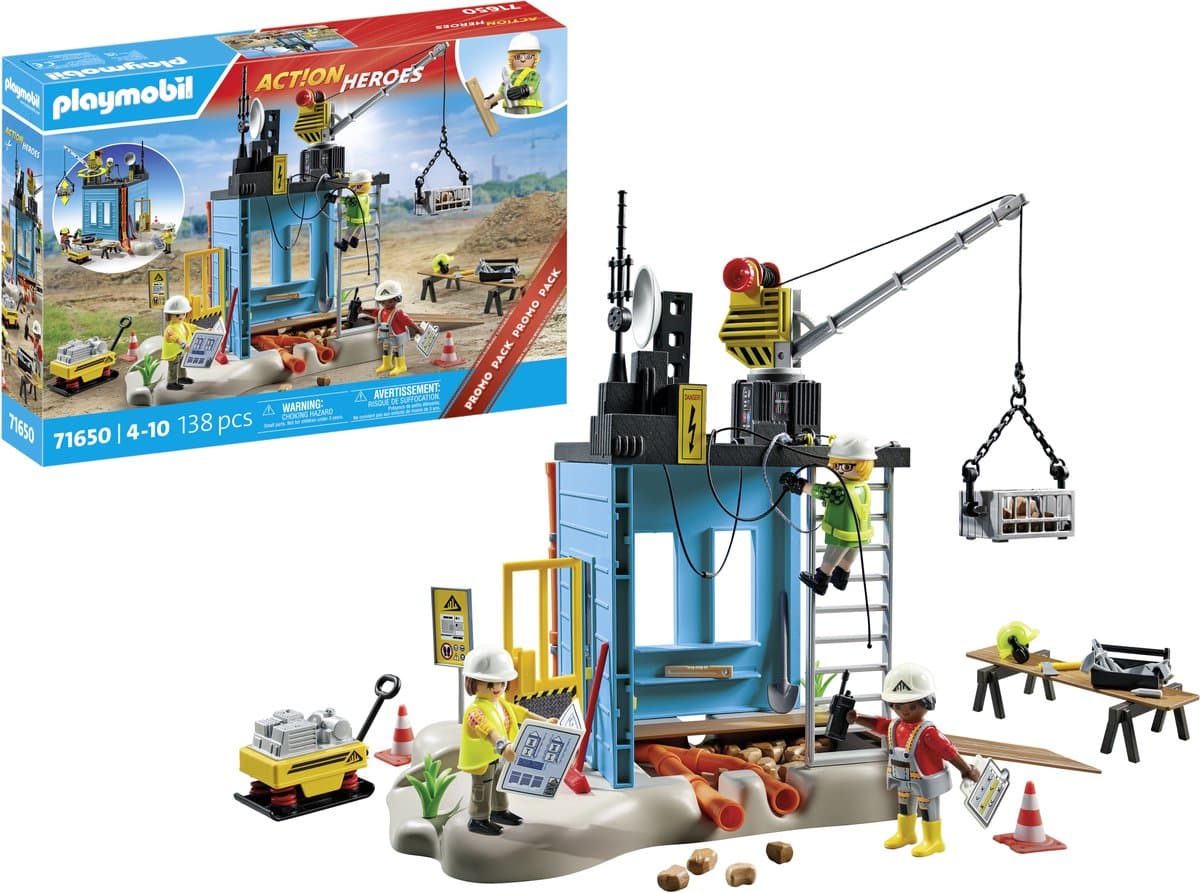 PLAYMOBIL Action Heroes PROMO Bouwplaats - 71650