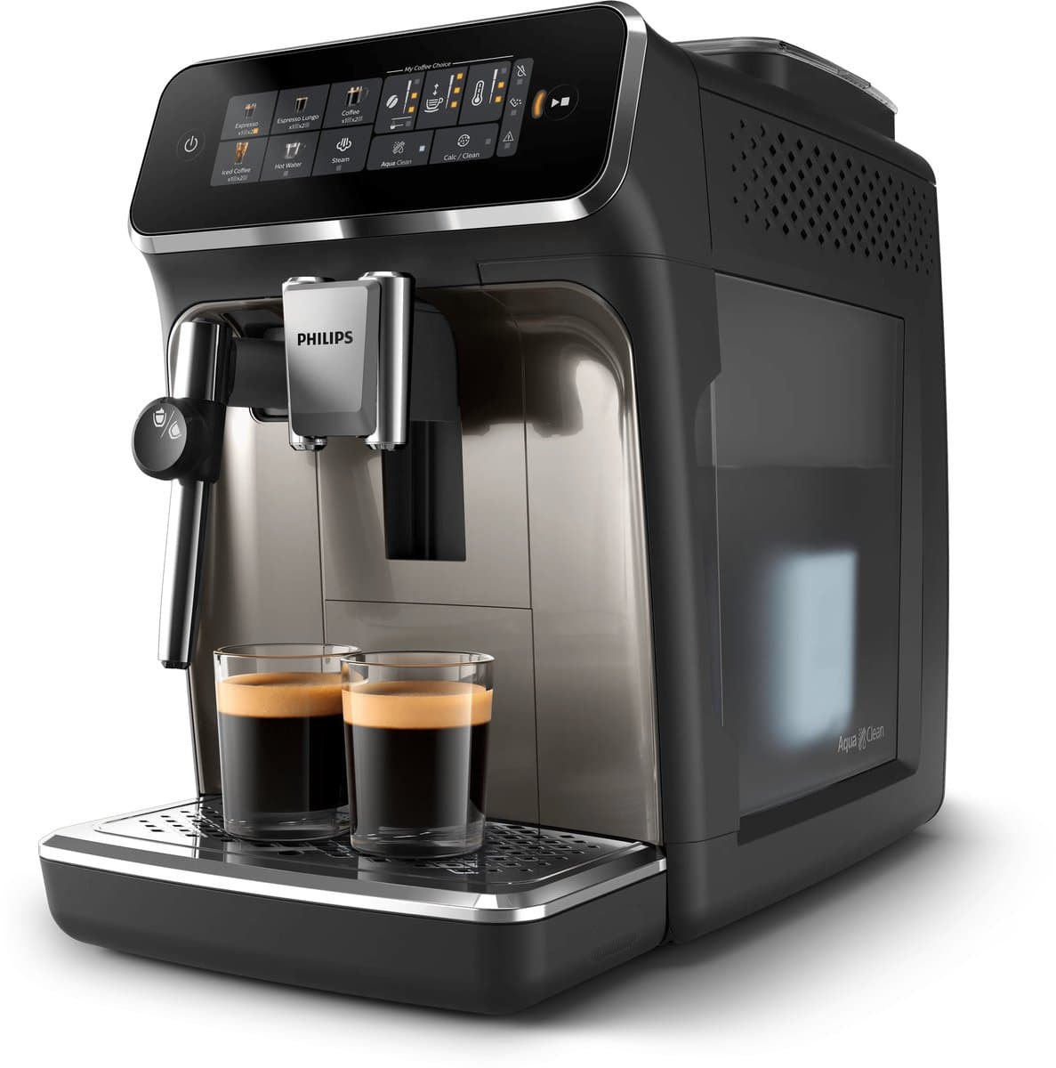 Philips 3300 Series EP3326/90 - Espressomachine - 4 Soorten Koffie + Heet Water - Zwart / Chroom - + AquaClean Filter