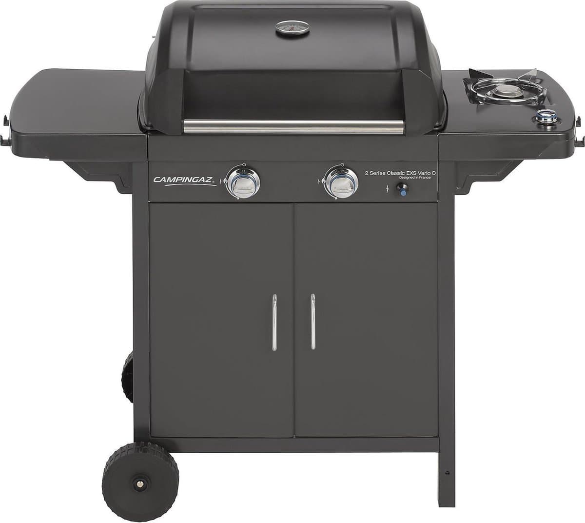 Campingaz 2 Series Classic EXS Vario gasbarbecue – compacte BBQ – 2,100 cm² kookoppervlak - Antraciet