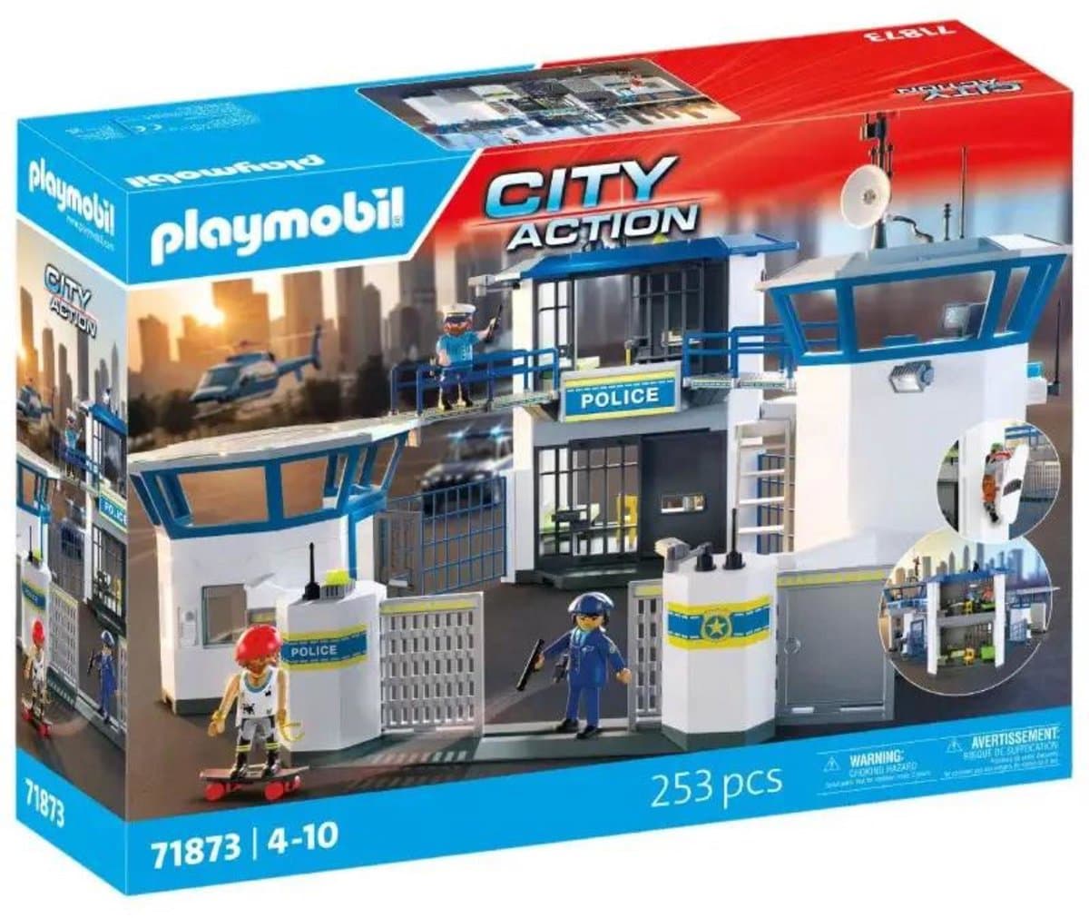 PLAYMOBIL Action Heroes - Politiecommandocentrum - Politiestuk speelgoed - Met speelfiguren & accessoires - 71873