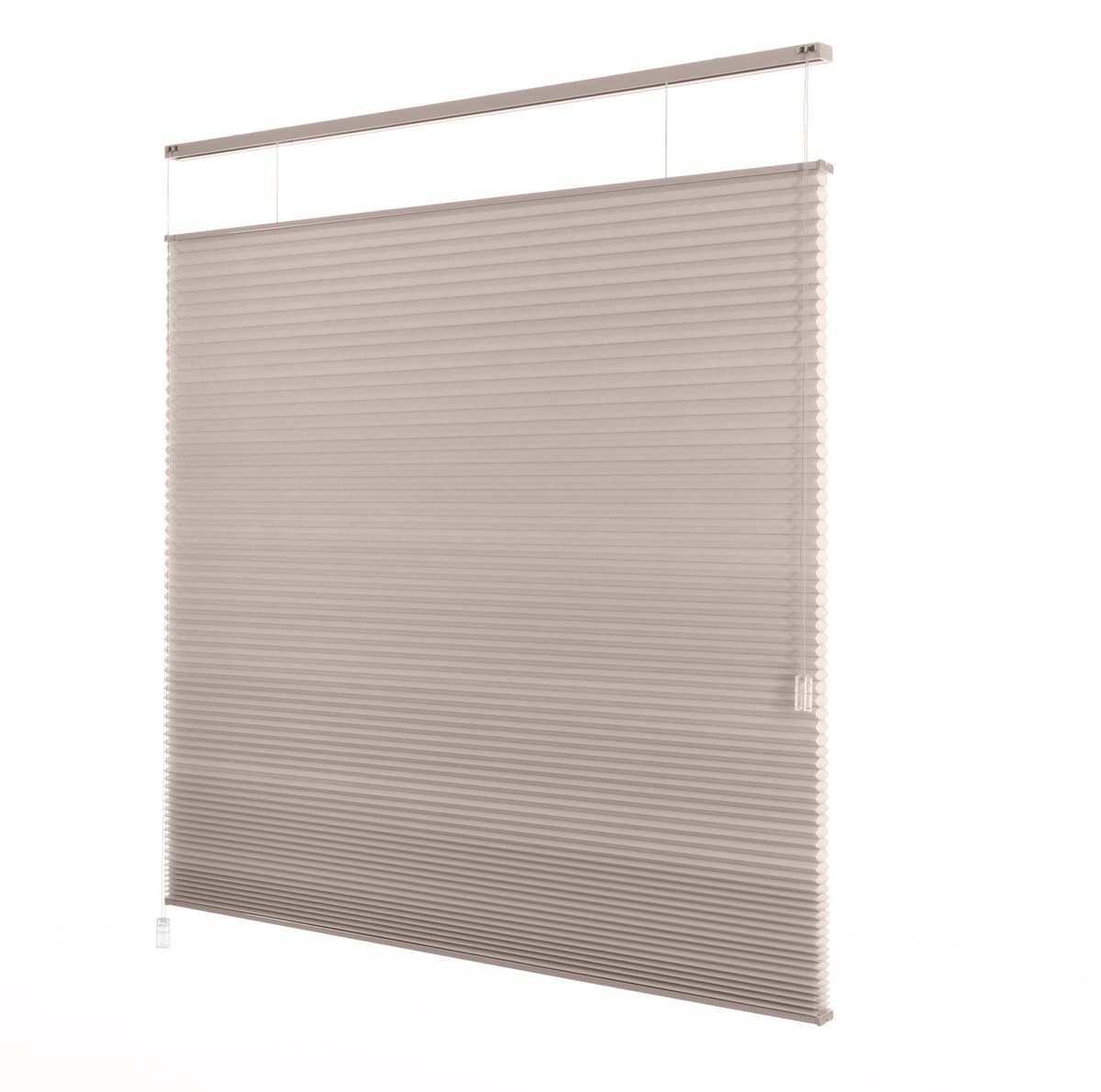 Dutchblinds - Plisségordijnen - lichtdoorlatend - Beige - 40 x 175 cm - Raamdecoratie op maat