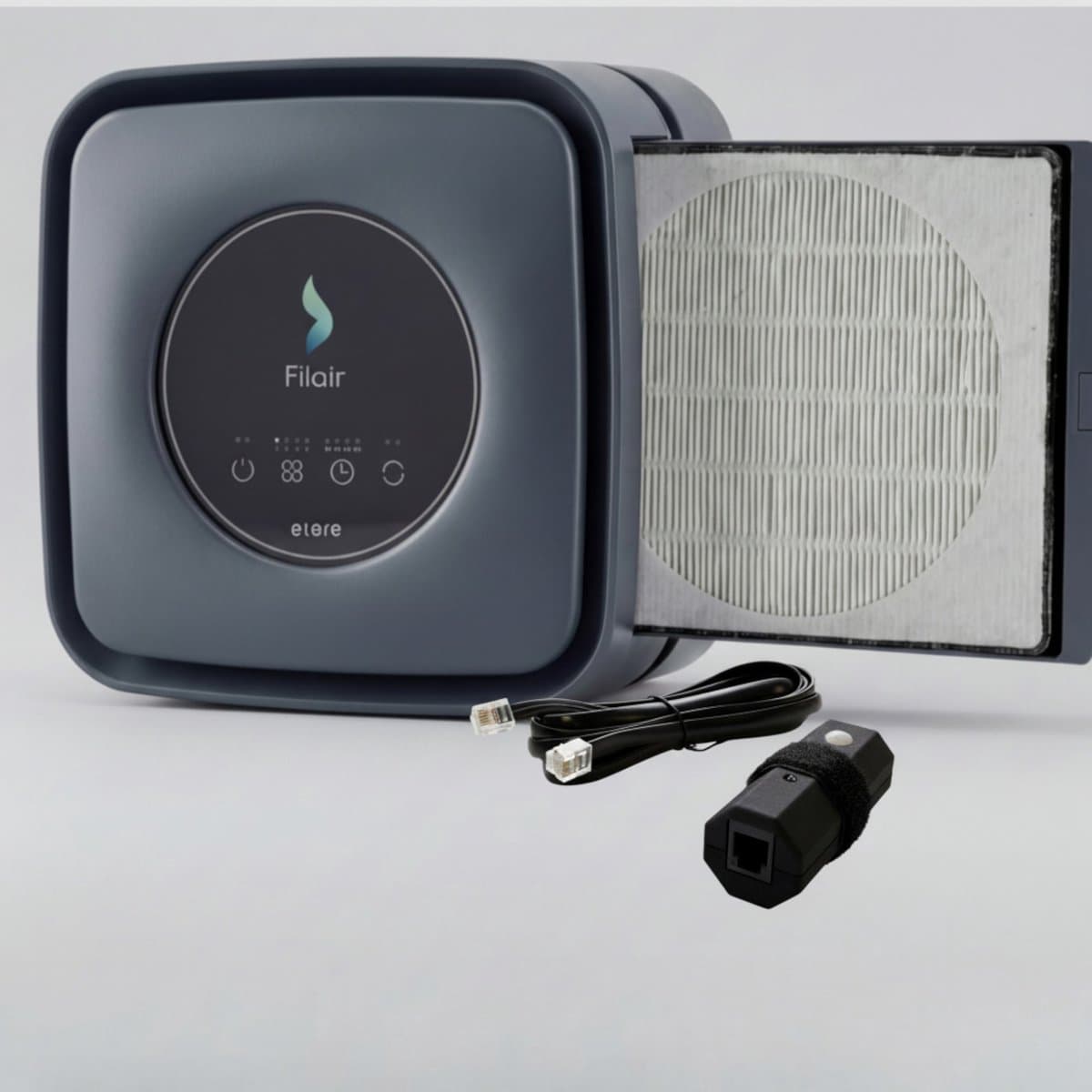 Filair Luchtreiniger - Met Print link - 3 in 1 filter - Luchtreiniger bij printer - Luchtzuiveraar met Hepa filter - Koolstoffilter - Magnetisch - Air Purifier - 30m² - Printer - Zwart