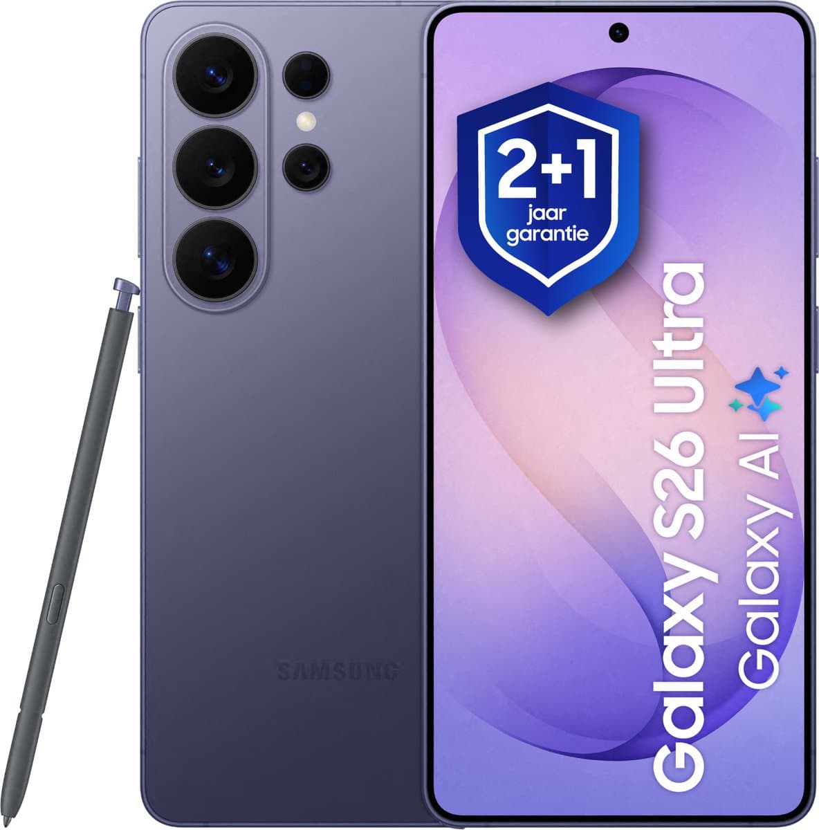 Samsung Galaxy S26 Ultra - 256GB - Cobalt Violet + 1 jaar extra garantie
