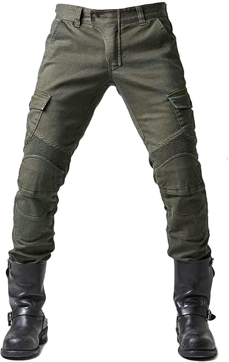 Kevlar Motorbroek Heren - Slijtvaste Motorjeans met Knie- en Heupbescherming
