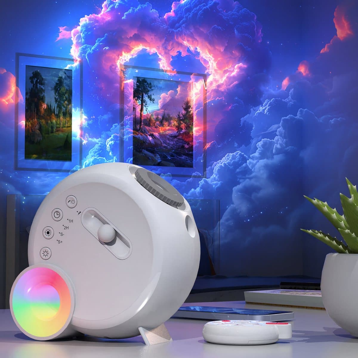 Galaxy Projector met Meteor Effect – RGB Sterrenhemel Projector – Sterren Projector – Bluetooth Speaker – Nachtlamp & Sfeerlamp – LED Galaxy Light – Projector – met Afstandsbediening