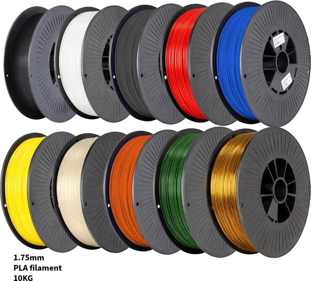 PLA+ 10KG Voordeelpakket 3D Printer Filament 1.75 mm - Hoge Kwaliteit en Duurzaam - Compatibel met Creality, Bambu Lab, Esun en Meer - Perfect voor Prototypes, Modellen en Accessoires - Professioneel en Thuisgebruik