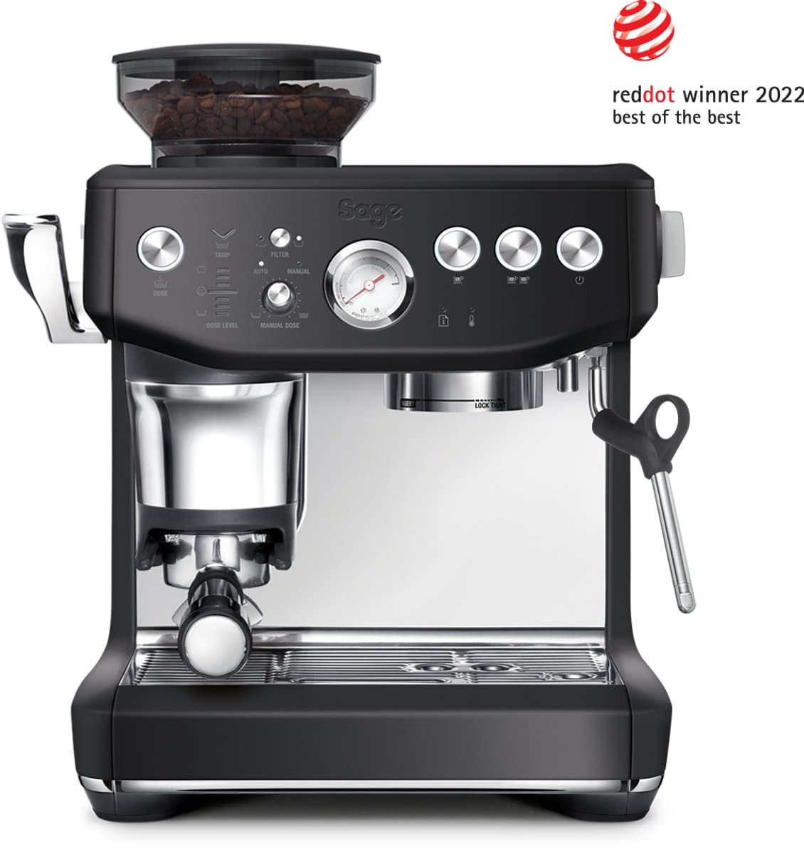 Sage the Barista Impress Black Truffle SES876BTR - Pistonmachine