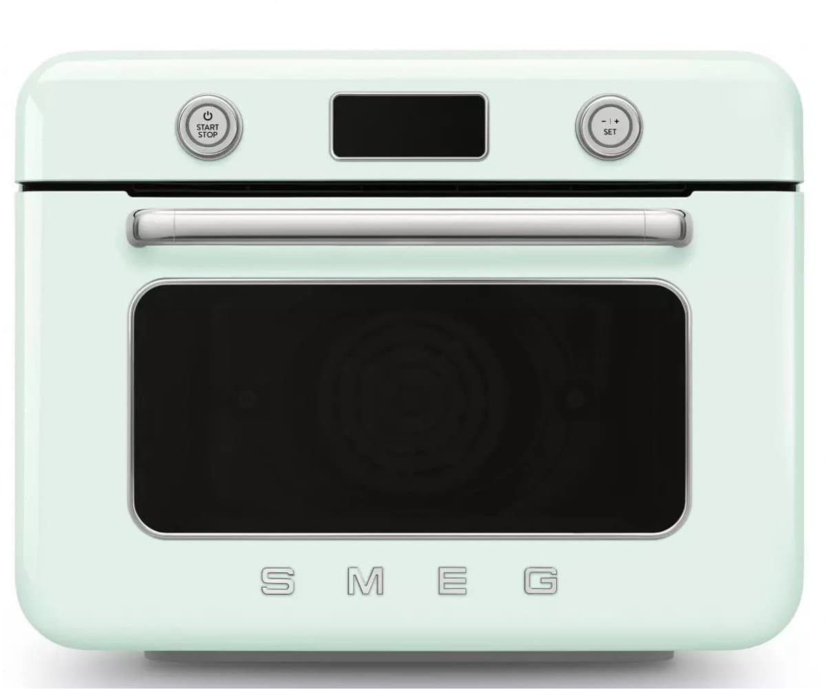 SMEG COF01PGEU - Vrijstaande Combi-stoomoven - Watergroen - Jaren 50 Design