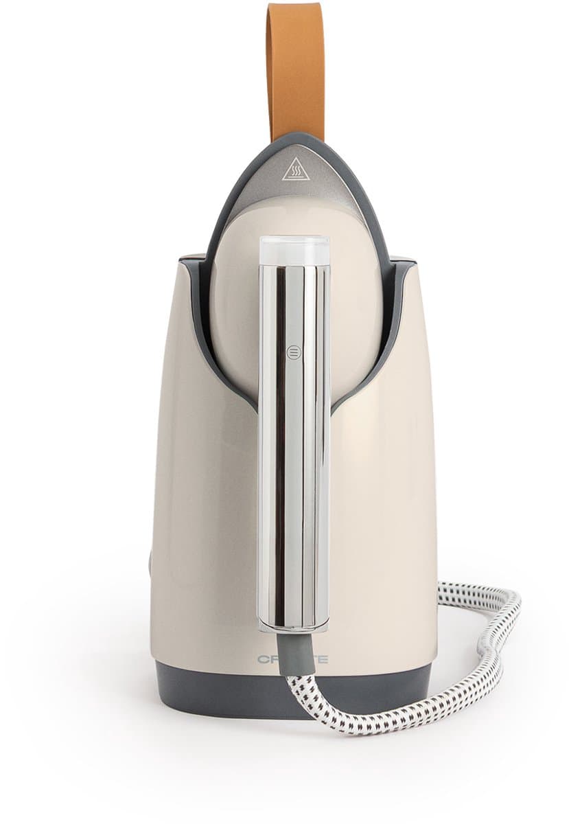 CREATE - Horizontaal en verticaal stoomstrijkijzer 800 ml met 4 strijkstanden - Gebroken wit - IRON DUAL PRO
