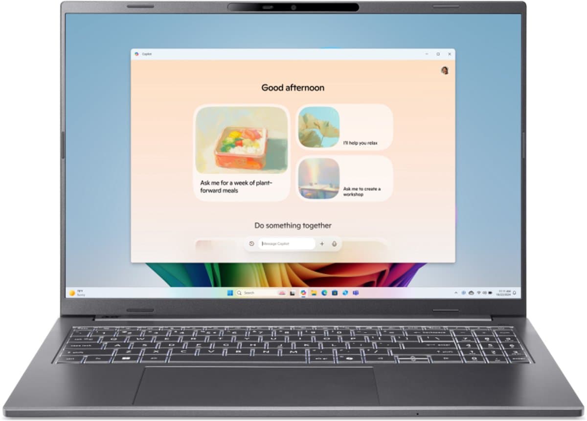 Acer Aspire 16 AI A16-52M-709S - Copilot+ Laptop - 16 inch - 120 Hz