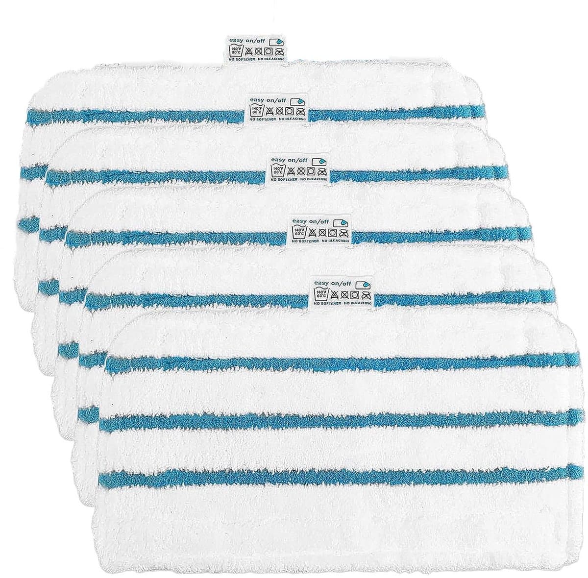 microvezeldoekjes - microvezel handdoek - 5x Stoomreiniger microvezel stoomdoek - geschikt voor Black+Decker - Dweil Pad - microvezel handdoek haar - 30x16cm