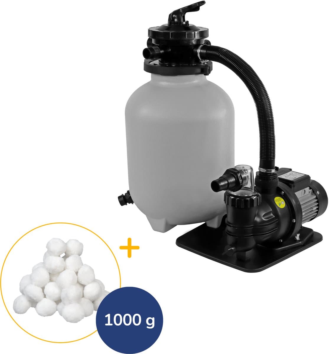 Comfortpool PRIME 8.5 zandfilterpomp | 5800 m3/u | Voordeelpakket | Inclusief filterbollen | Zwembaden tot 30.000 liter