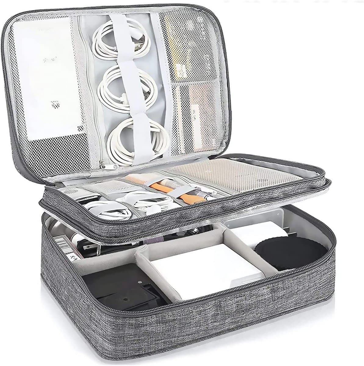 Universele Elektronica Accessoires Organizer Tas - Waterdicht en Draagbaar voor Kabels, Opladers en Powerbanks