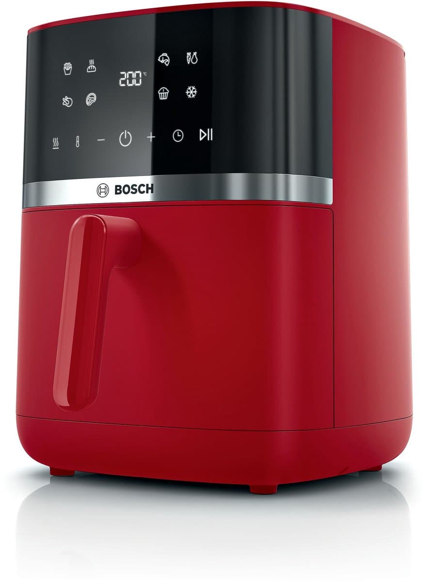 Bosch MAF462R0 Airfryer - Serie 4 - 6,1L - Ontdooifunctie - Dual heating - Warmhoudfunctie - 7 programma's - Tot 4 personen - Dieprood