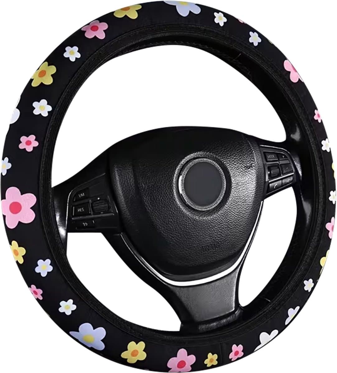 Stuurhoes Auto Universeel - Bloemen Design - Kasey Products