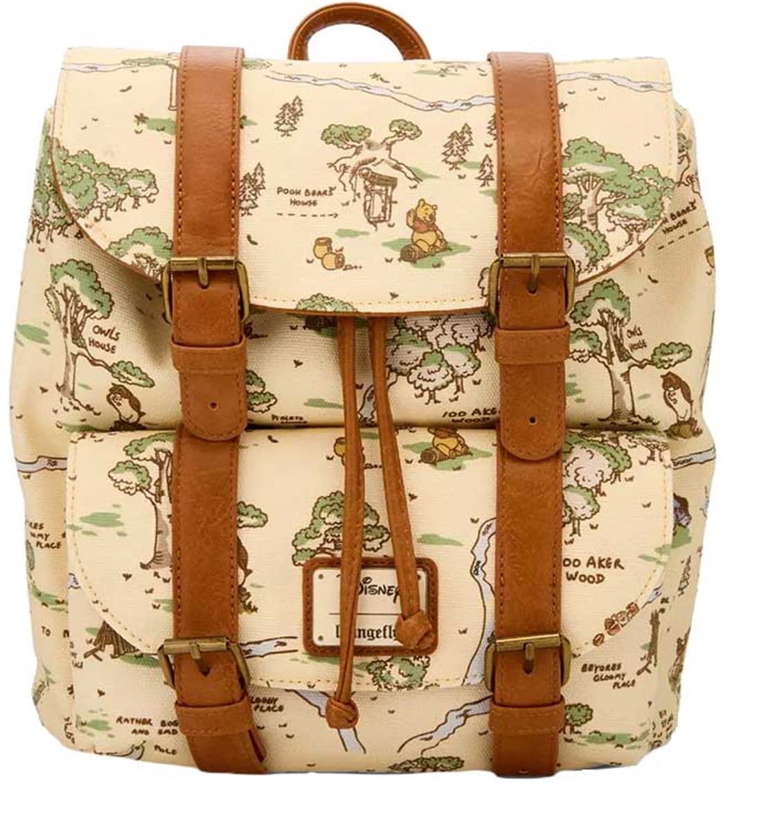 Disney Loungefly Backpack Winnie the Pooh Hundred Acre Wood Map Exclusive