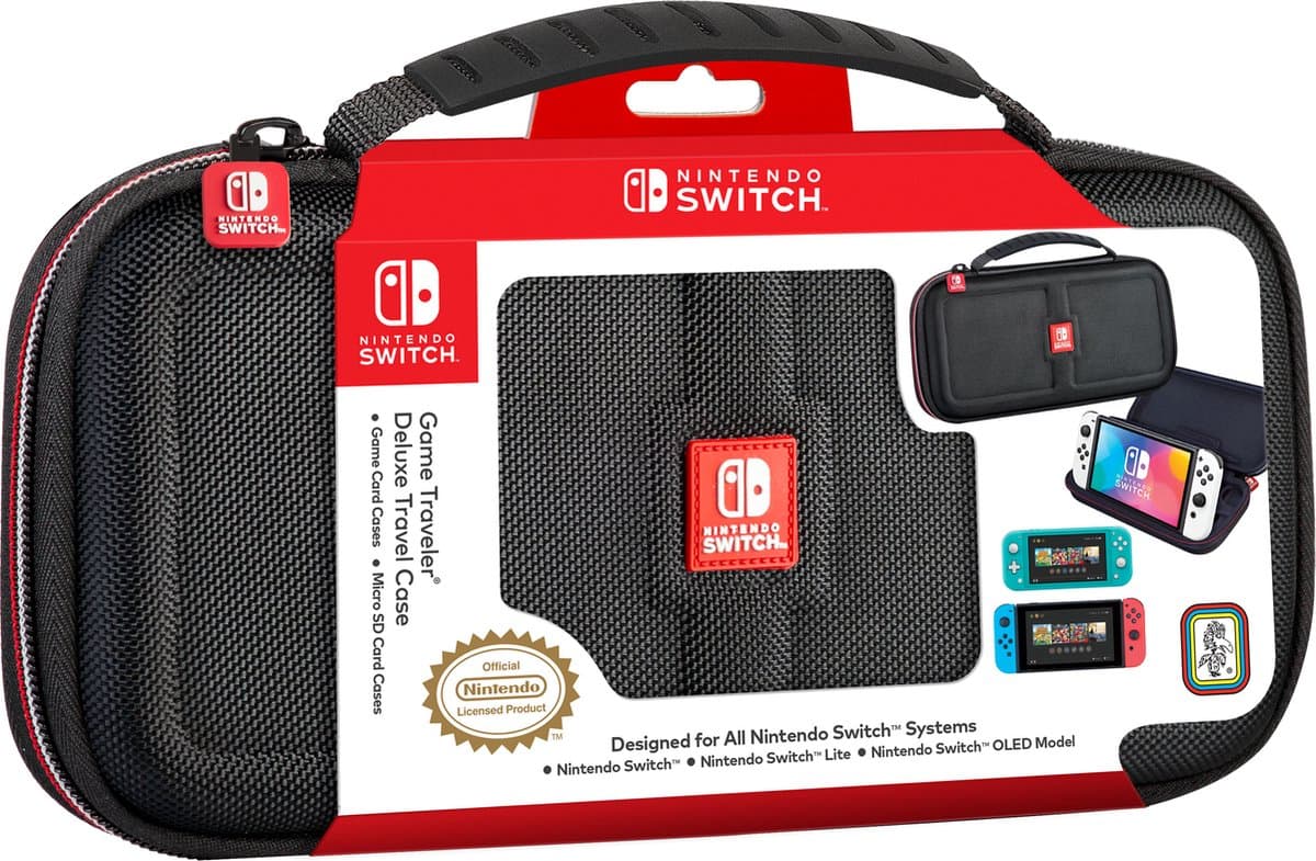Game Traveler Official Licensed Beschermhoes - Consolehoes - Nintendo Switch - Zwart