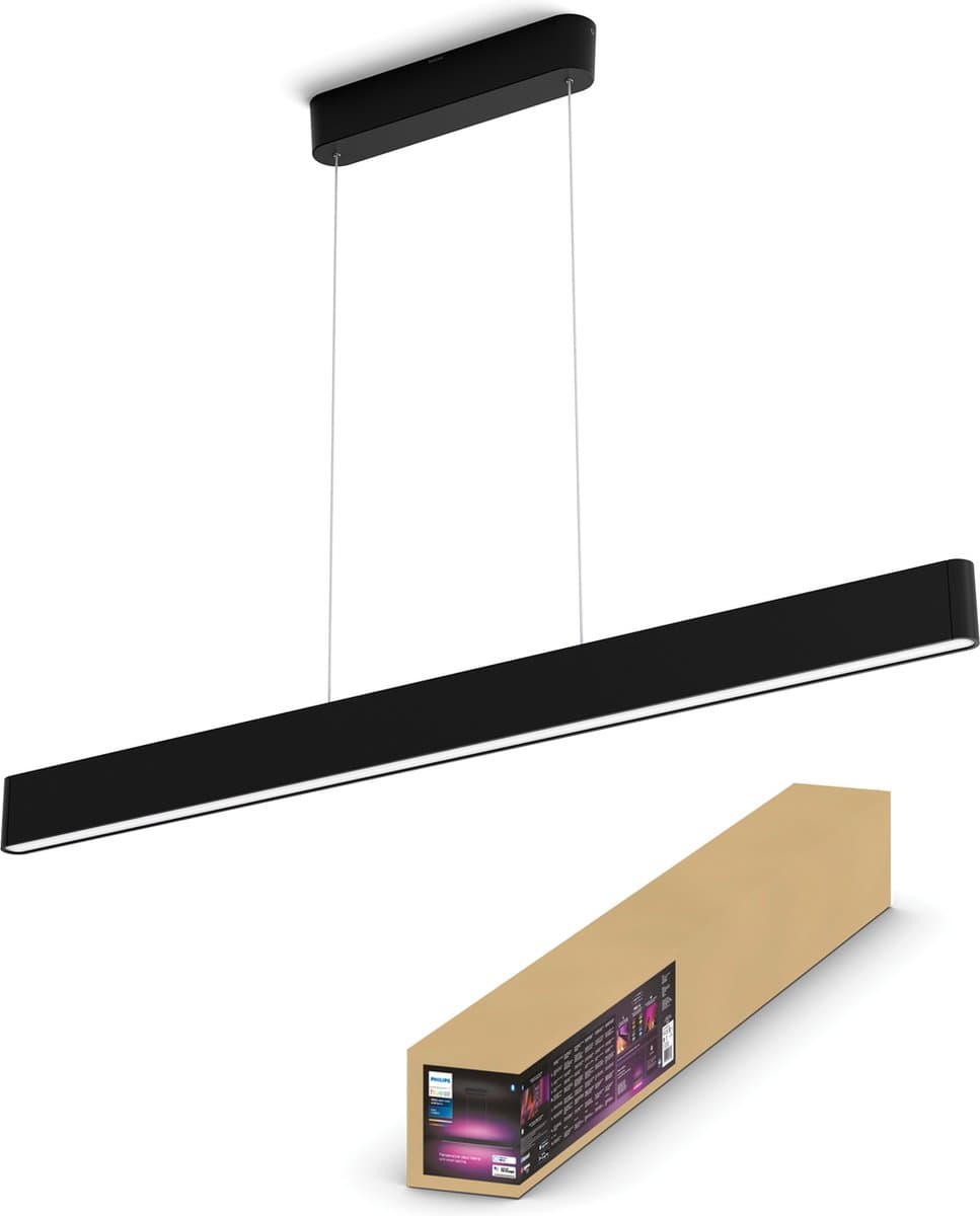 Philips Hue Ensis hanglamp - wit en gekleurd licht - zwart