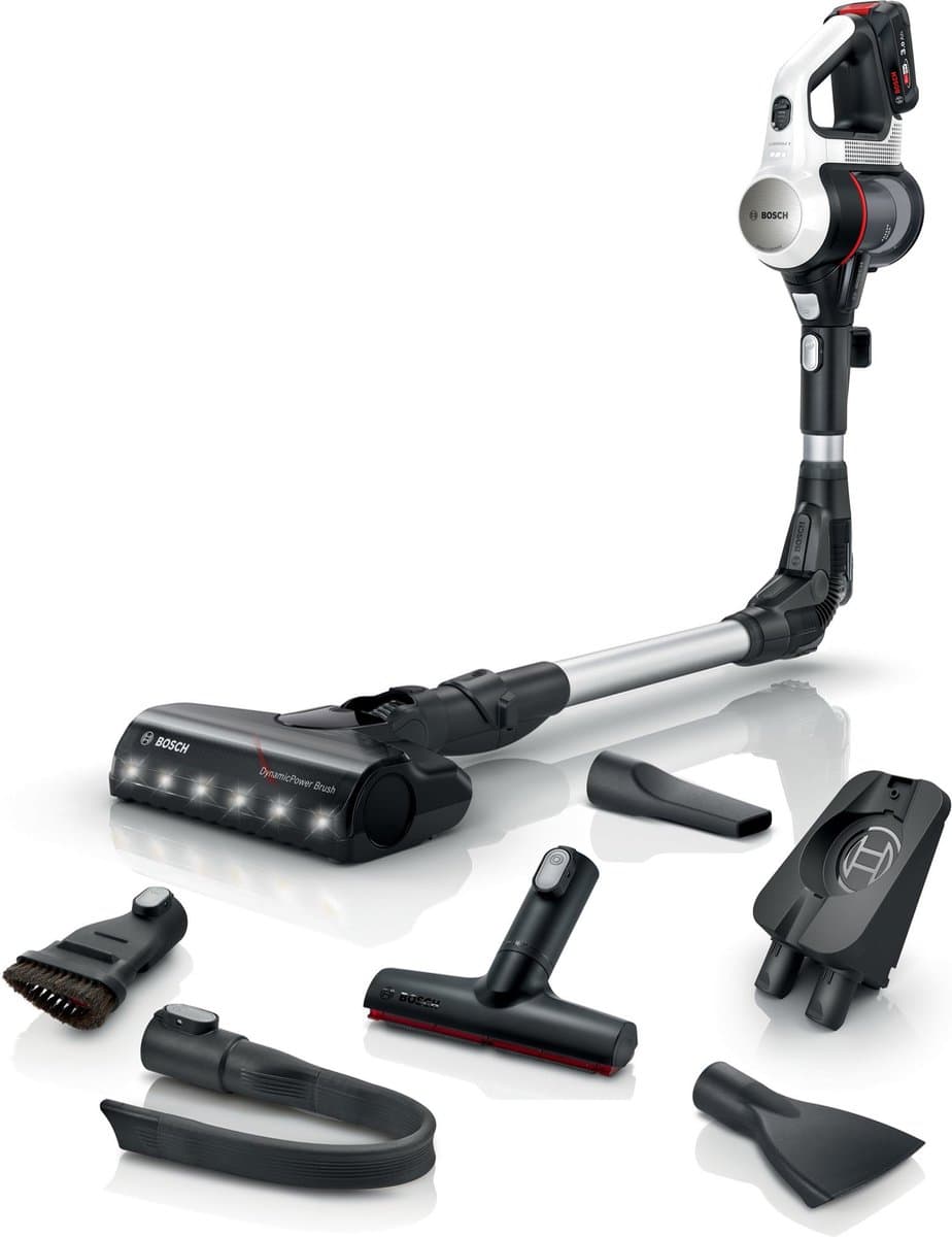 Bosch Unlimited 7 BSS711W - draadloze steelstofzuiger - zakloos - zwart