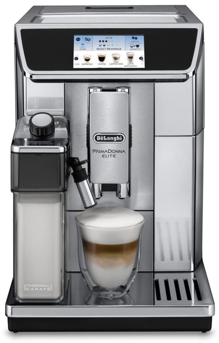 De'Longhi PrimaDonna Elite ECAM650.75.MS - Volautomatische Espressomachine - Metaal/Zilver