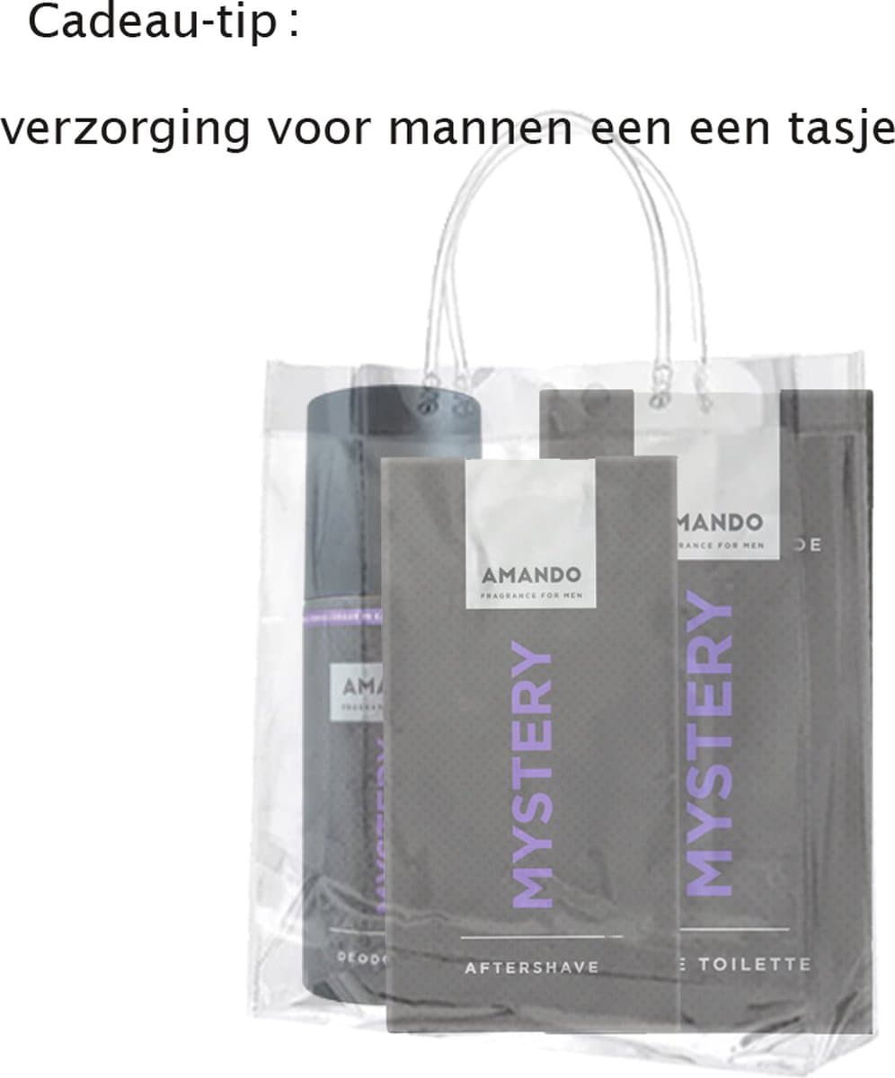 Amando set MYSTERY : Aftershave 100ml , EdT 50ML en Deodorant 150ml