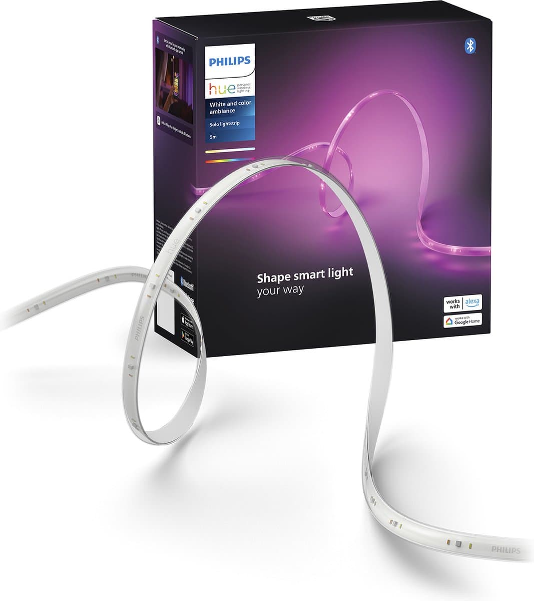 Philips Hue Solo led strip - wit en gekleurd licht - 5m