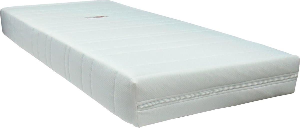 Slaaploods.nl Queen - Pocketvering Matras - Traagschuim Afdeklaag - 90x200x20 cm - Medium
