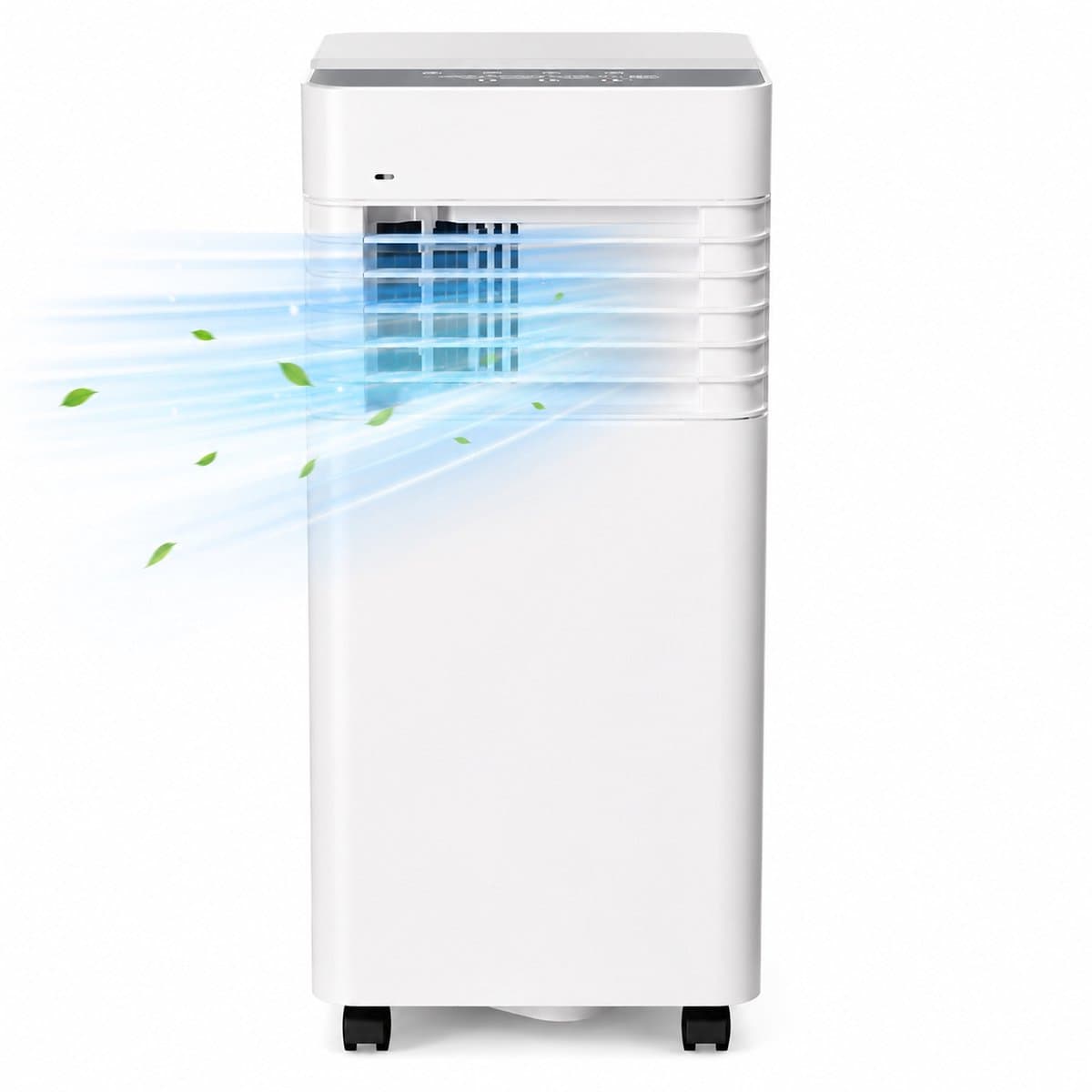 Mobiele Airconditioner - Mobiele Airco 7.000 BTU - 3-in-1 Airco tot 30m² - Draagbare Airco met Koeling, Ventilator & - Stille Staande Airconditioner - 24u Timer - Inclusief Afstandsbediening & Installatieset - Wit