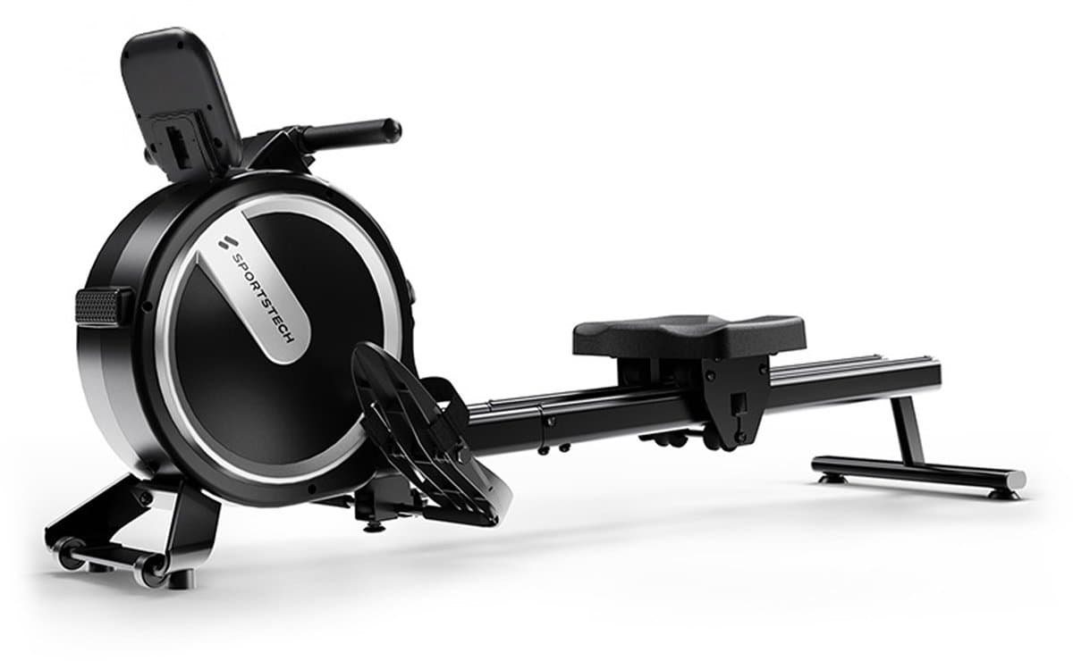 Sportstech PROwer Lite - Roeitrainer - 16 Weerstandsniveaus - Bluetooth App - Tablethouder