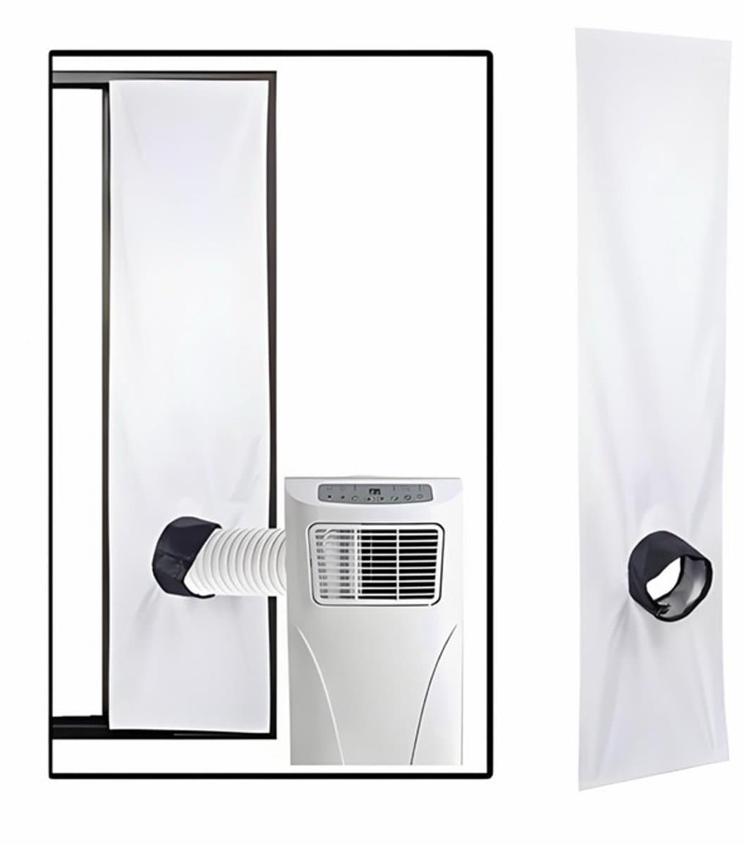 Draagbare airconditioner raamafdichting - 300 cm - Airco Raamafdichtingskit - Universele mobiele airconditioner raamkit - Airconditioner raamkit - Draagbare Airconditioning Raamafdichting - Mobiele Airco Deur Afdichting Schuifdeur en Balkondeur