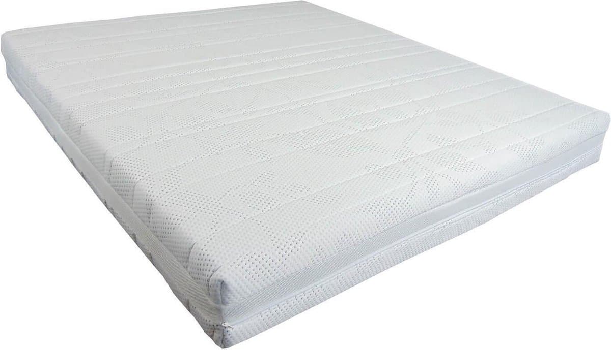 Slaaploods.nl Princess - Micro Pocketvering Matras - Traagschuim Afdeklaag - 160x210x25 cm - Medium