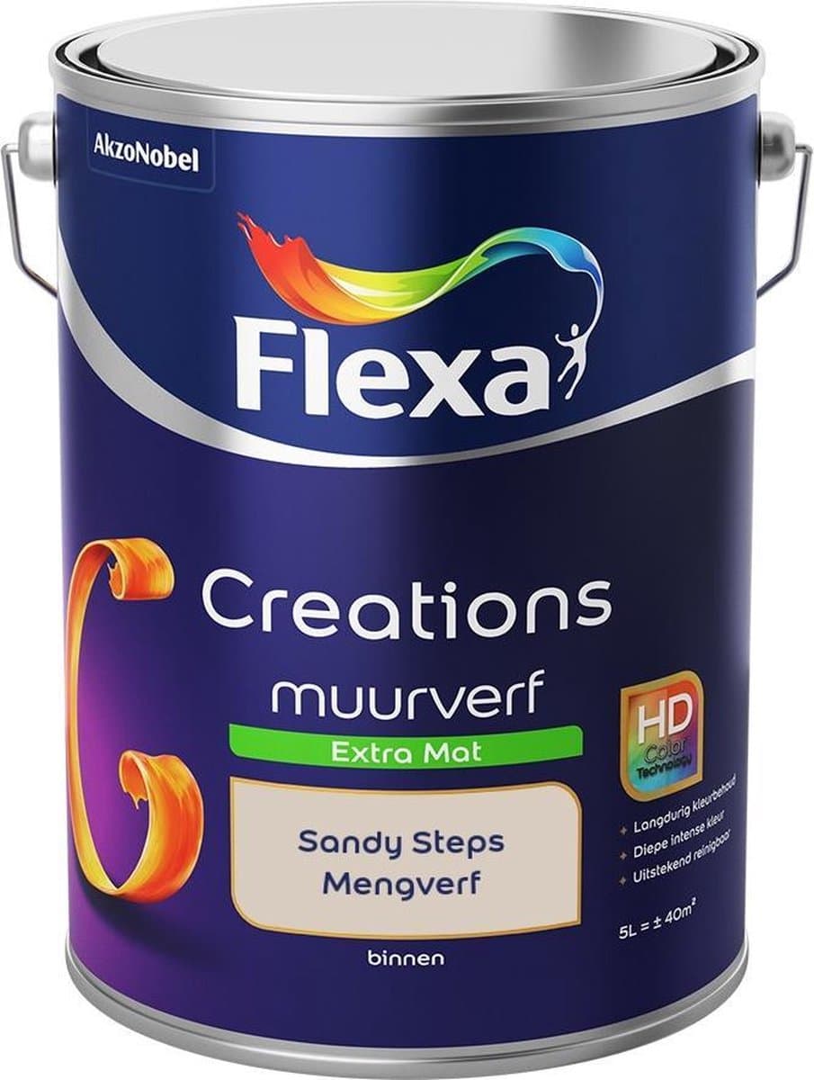 Flexa - Creations Muurverf Extra Mat - Sandy Steps - Mengverf - 5 L
