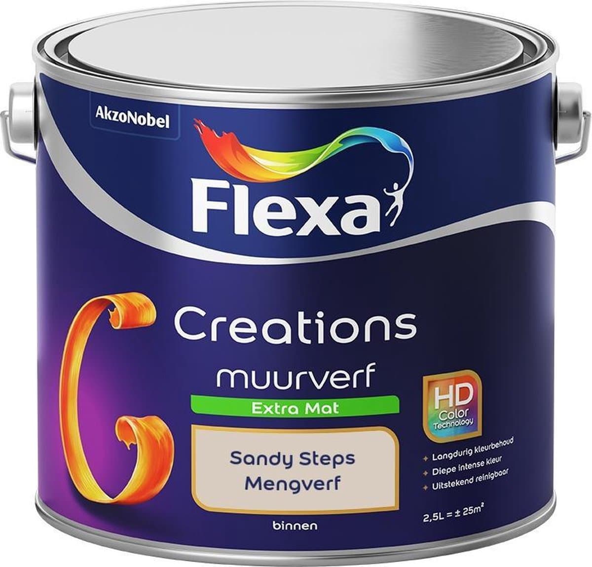 Flexa - Creations Muurverf Extra Mat - Sandy Steps - Mengverf - 2,5 L