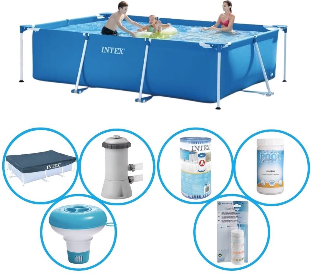 Intex Frame Pool Zwembad vdv super deal - 300 x 200 x 75 cm