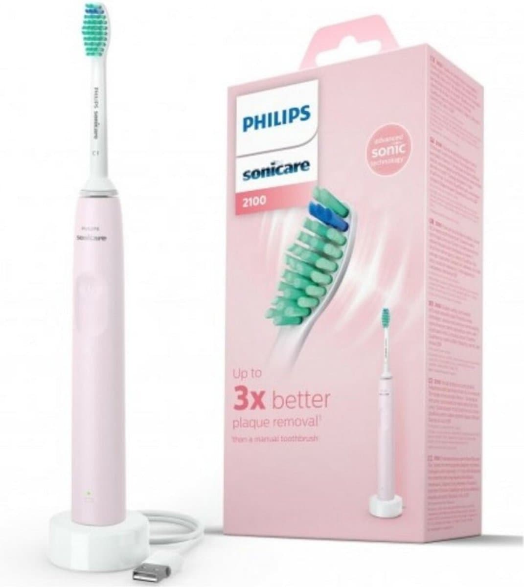 Philips Sonicare 2100 Series - Elektrische Tandenborstel - Roze - HX3651/11